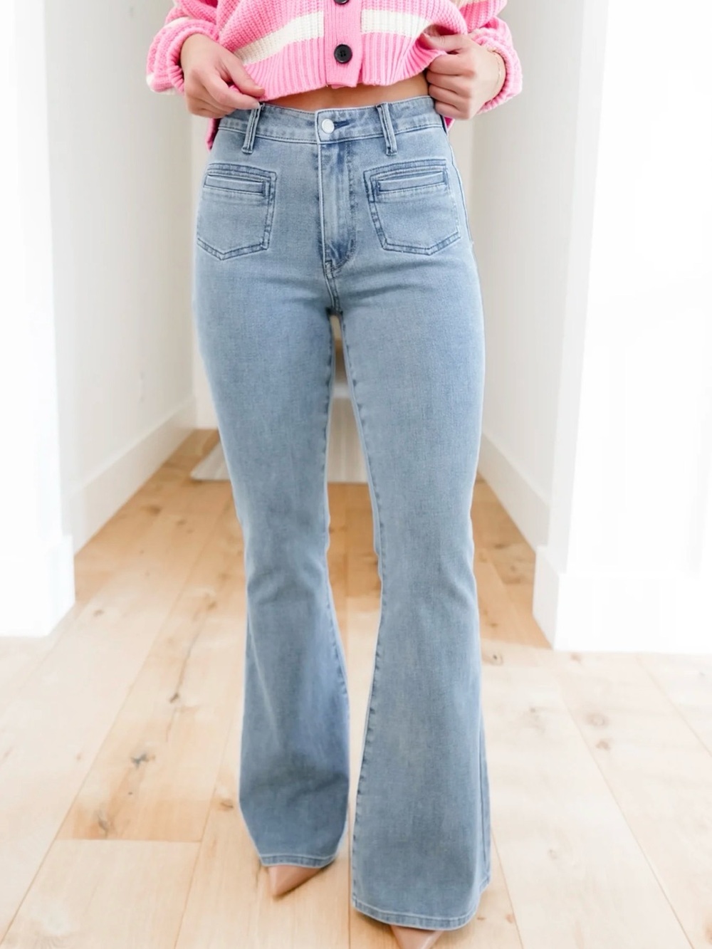 Judy Blue Light Blue High-Rise Flare Jeans